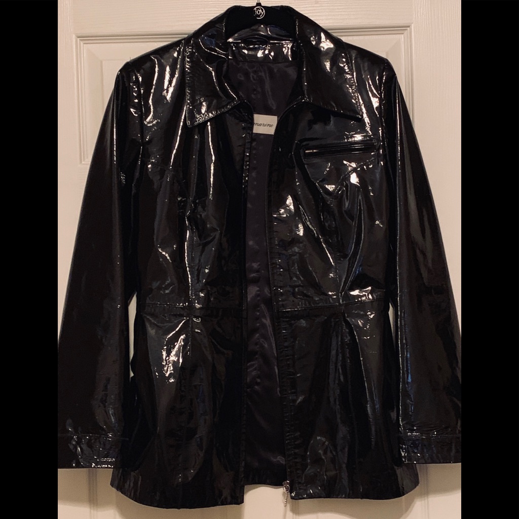 Blumarine Patent Leather Jacket. Made In Italy